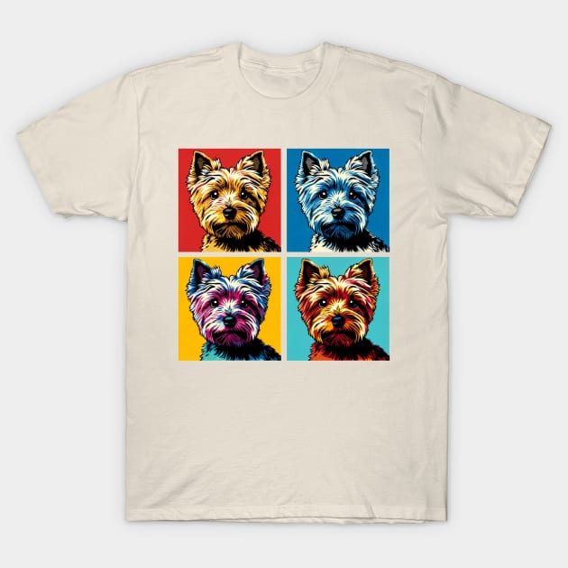 Norfolk Terrier Pop Art - Dog Lovers T-Shirt by PawPopArt